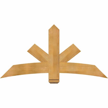 Ekena Millwork Alberta Rough Sawn Timber Gable Bracket, Western Red Cedar, 60"W x 30"H x 2"D x 6"F, 12/12 Pitch GBW060X30X0206ALB00RWR